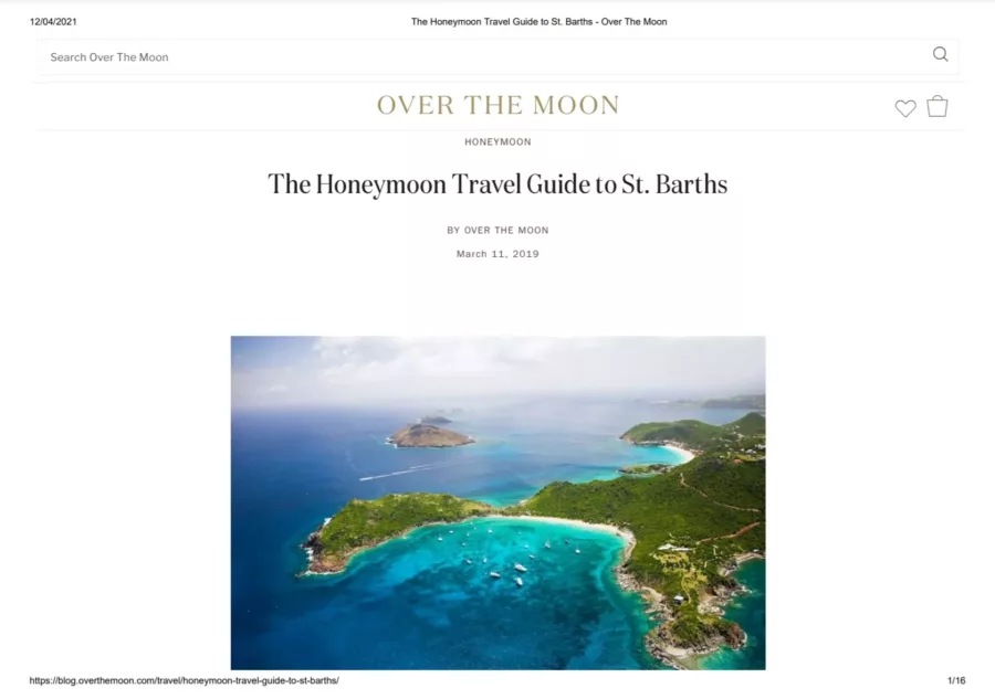 The Honeymoon Travel Guide to St. Barths