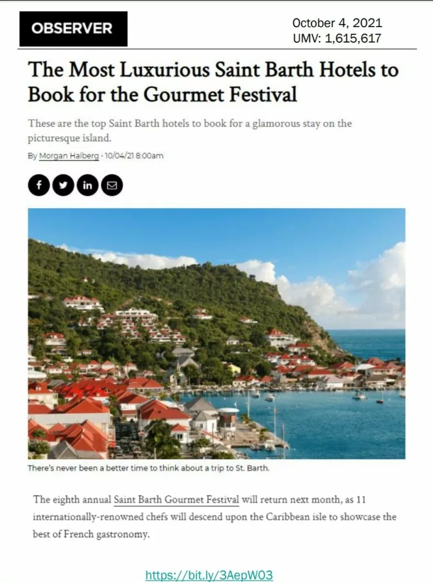 The most luxurious Saint Barth hotels to book for the Gourmet Festival